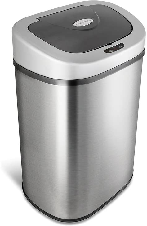 Nine Stars DZT 80 4 Infrared Touchless Stainless Steel Trash Can 21 1