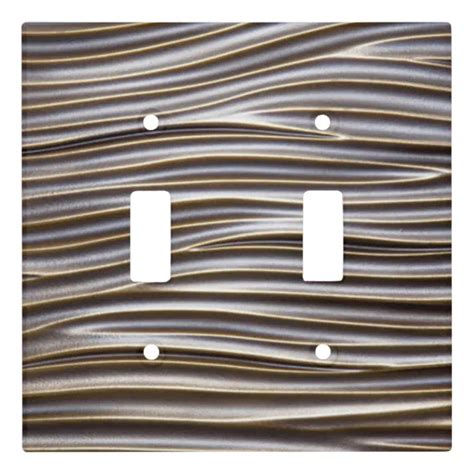 Modern Metal Steel Wavy Industrial Light Switch Cover Zazzle