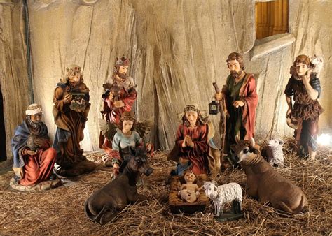 Amazon BELECO 7x5FT Fabric Christmas Manger Scene Backdrop Barn