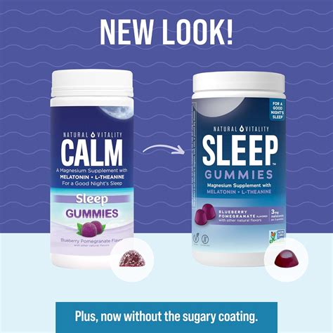 Natural Vitality Calm Sleep Gummies Suplemento De Magnesio Melatonina