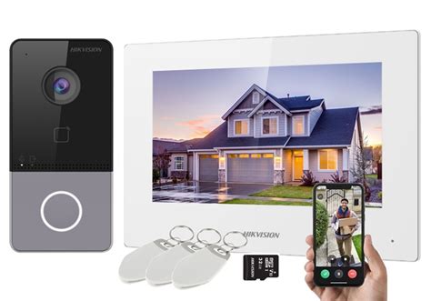 Wideodomofon Hikvision Wifi Ds Kis P Bia Y Lcd Ds Kis P B