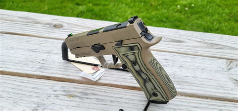 SIG Sauer P320 AXG Scorpion 9mm Optics Ready Pistol 17 Round FDE