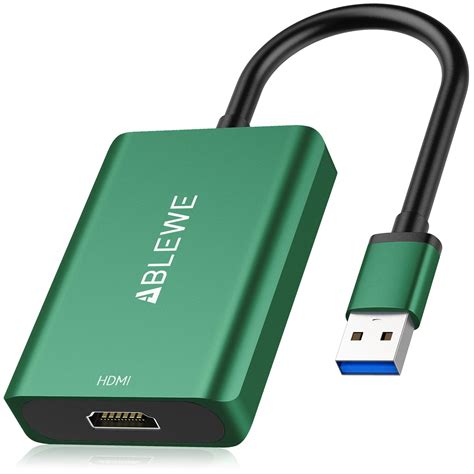 Snapklik ABLEWE USB To HDMI Adapter 2023 Upgraded Aluminum USB 3