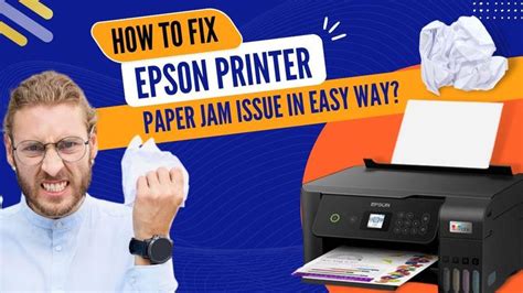 How To Fix Epson Printer Paper Jam Issue In Easy Way Video Printer Printer Paper Epson