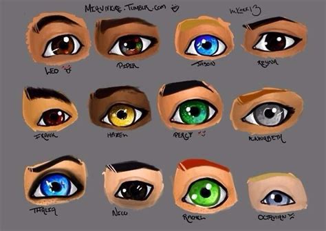 Percy Jackson Characters Eyes I Think Nico S Eye Should Be More Of A