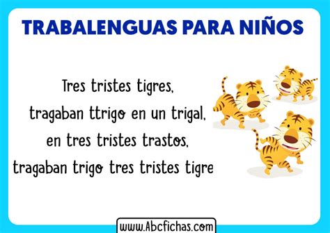 Trabalenguas Cortos y Divertidos para Niños