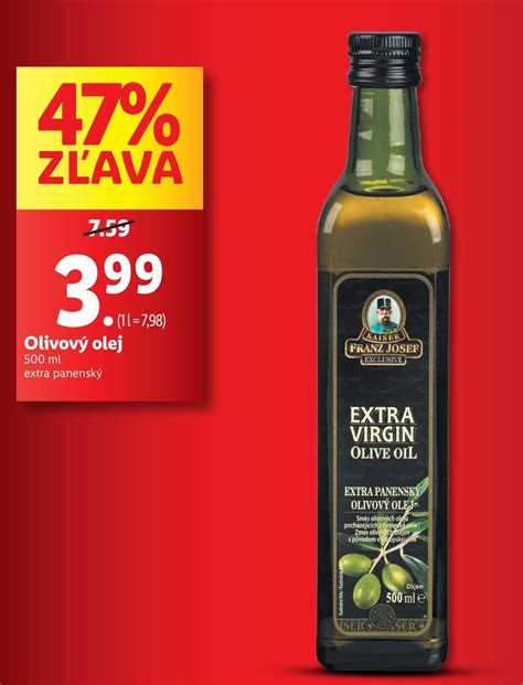 Franz Josef Extra Virgin olivový olej 500 ml v akcii Zlacnene sk