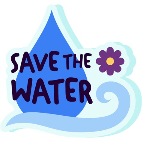 Save Water Stickers Free Ecology And Environment Stickers