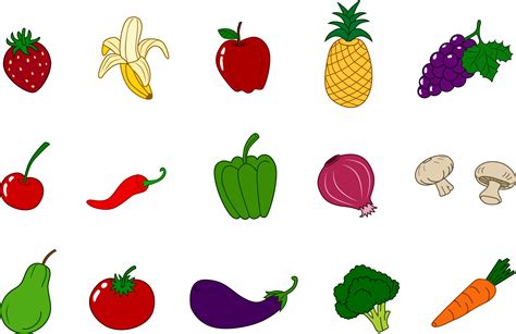 Free Fruit Vegetable Cliparts Download Free Fruit Vegetable Cliparts