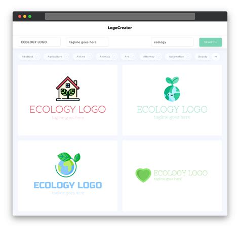 Ecology Logo Design: Create Your Own Ecology Logos