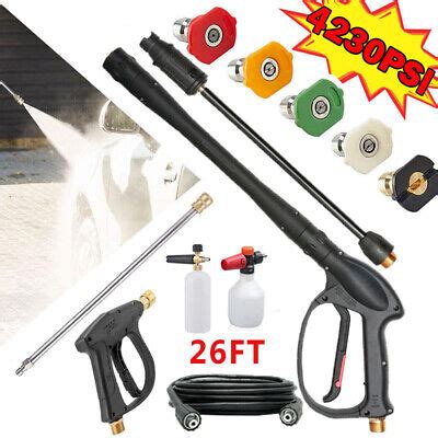 High Pressure 4350 3000PSI Car Power Washer Gun Spray Wand Lance Nozzle