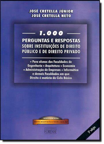 1000 Perguntas E Respostas Sobre Instituições De Direito Público E De