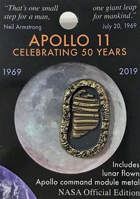 Apollo 50th Anniversary Pin Promotional Edition Contains Command