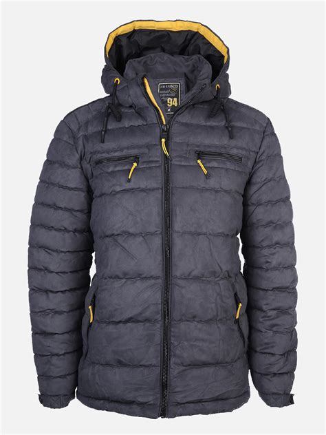 Herren Steppjacke Mit Kapuze Anthra Nosize Anthra