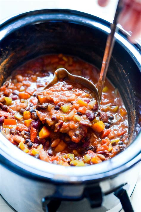 Crockpot Vegetarian Chili Real Food Whole Life