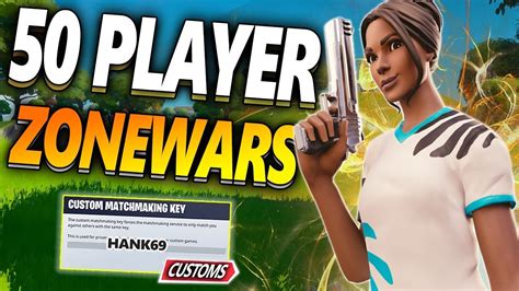 Best Fornite Customs🔥 50 Player Zonewars Solo 3rd Zone Middle East Or Europe Servers🔴 Youtube