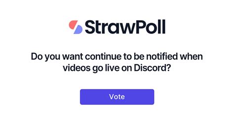 Do You Want Continue To Be Notified When Videos Go Live On Discord