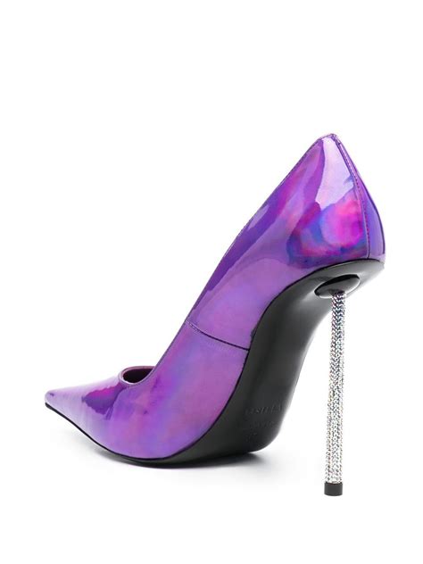 Le Silla Bella Mm Patent Leather Pumps Purple Farfetch