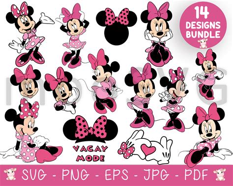 Minnie Mouse Svg Minnie Mouse Birthday Princess Svg Mickey Etsy