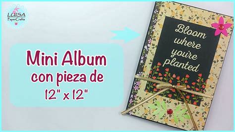 Mini Album Desplegable Con Pieza De X Tutorial Scrapbooking