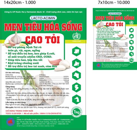 Men TiÊu HÓa SỐng Cao TỎi Kg Farmasian Quốc Tế