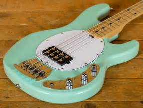 Music Man Sterling Sub Ray 4 Bass - Mint Green - Peach Guitars