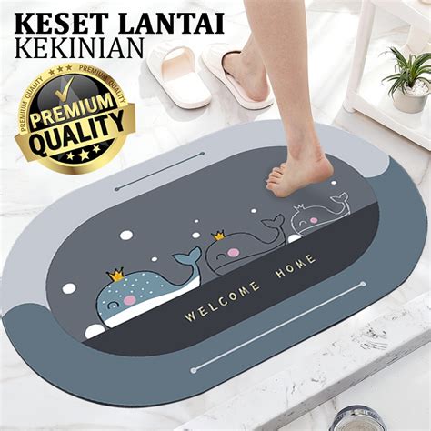 Jual Keset Kaki Oval Ukuran 40cm X 60cm Keset Kaki Anti Slip Keset