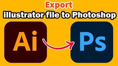 How To Export Illustrator File To Photoshop With Layers Youtube