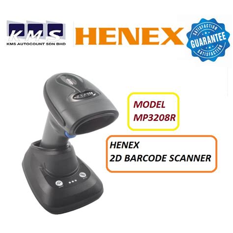 Henex 3208r 2d Wireless Barcode Scanner With Charger Shopee Malaysia