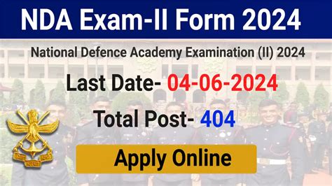 Nda Exam Form Notification Apply Online Upsc