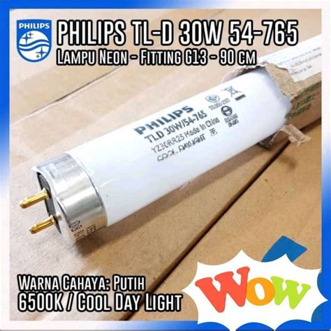 Promo Lampu TL D Philips 30W 54 765 Lampu Neon 90Cm Lampu Kulkas