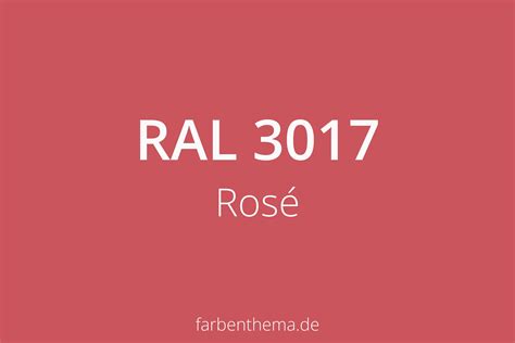 Ral Ros Farbenthema