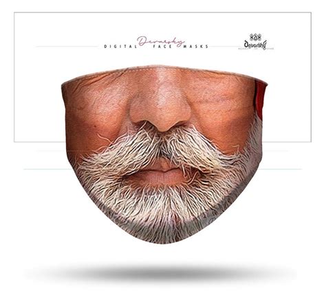 Sikh Man From India White Beard Face Mask With Filter and - Etsy