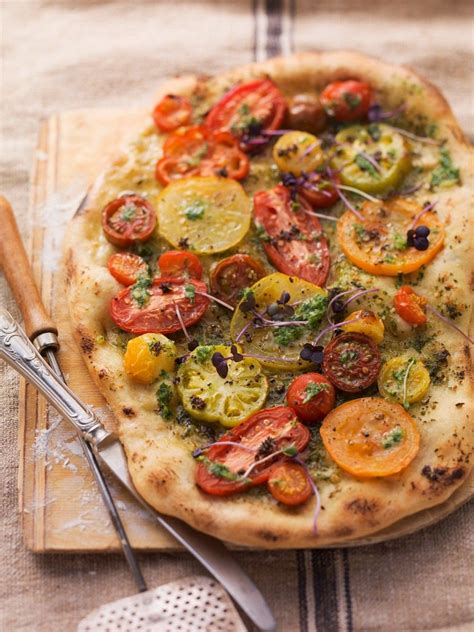 Heirloom Tomato Flatbread Recipe Eat Smarter USA