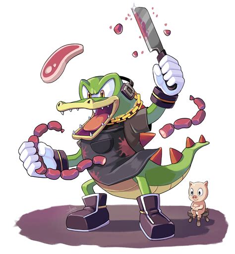 Vector The Crocodile And Picky Sonic And More Drawn By Angiethecat