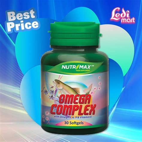 Jual ORIGINAL Nutrimax Omega Complex 30s BPOM Omega 3 Komplek LEDI