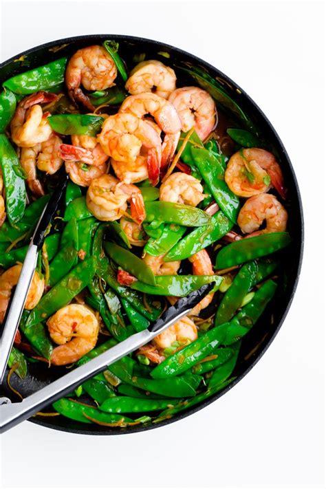 Minute Shrimp And Snow Pea Stir Fry A Beautiful Plate