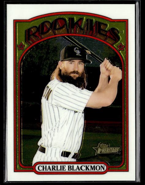 Topps Heritage Chrome Charlie Blackmon For Sale Online