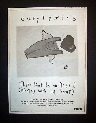 Eurythmics There Must Be An Angel Be Yourself Tonight Poster Type