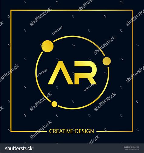 Initial Letter Ar Logo Template Design Stock Vector Royalty Free