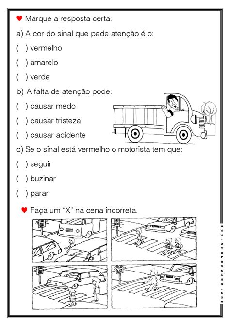 Atividade Transito 1 Ano RETOEDU