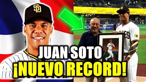 Hizo Historia Juan Soto Rompe Nuevo Record En Mlb Descubrelo Youtube