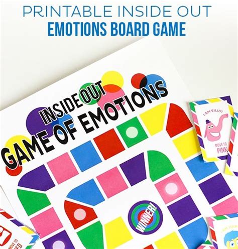 Inside Out Games Printable Inside Out Emotions Board Game Inside Out Emotions Teaching