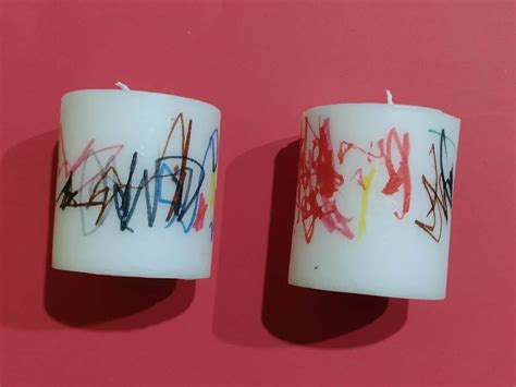 An Artwork Candle DIY Christmas Gift From Toddler - C&S