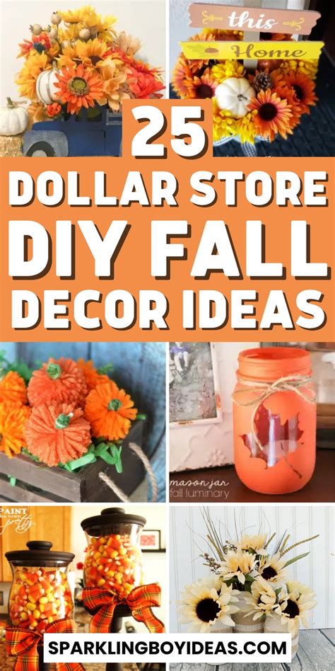 Easy Dollar Store Fall Decor Sparkling Boy Ideas