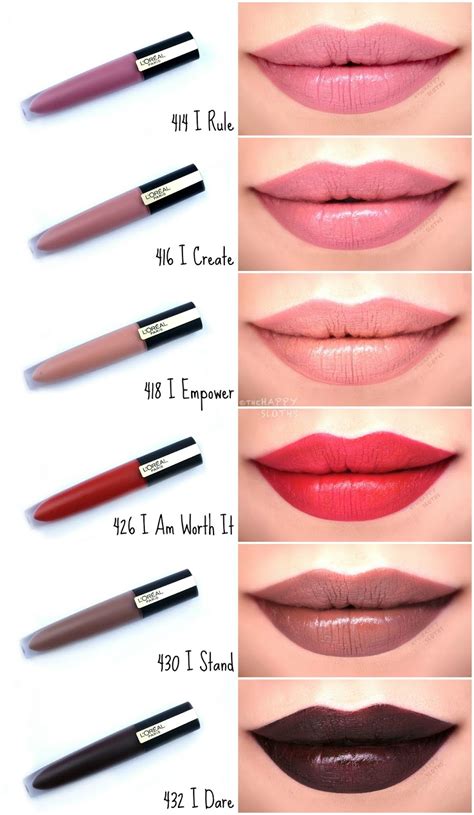 Loreal Rouge Signature Matte Liquid Lipstick Review And Swatches