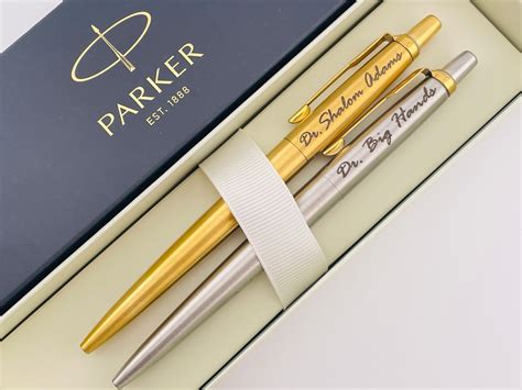 Custom Engraved Parker Pen Set of 2, Parker Jotter Pen Set, Office Gift ...