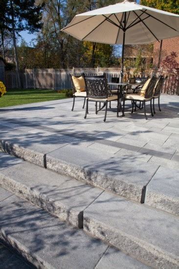 Unilock Umbriano Paver Patio With SienaStone Steps Contemporary