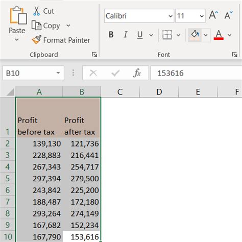 Make a 2 Column List in an Excel