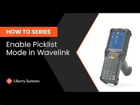 Zebra Mc How To Enable Picklist Mode In Wavelink Youtube